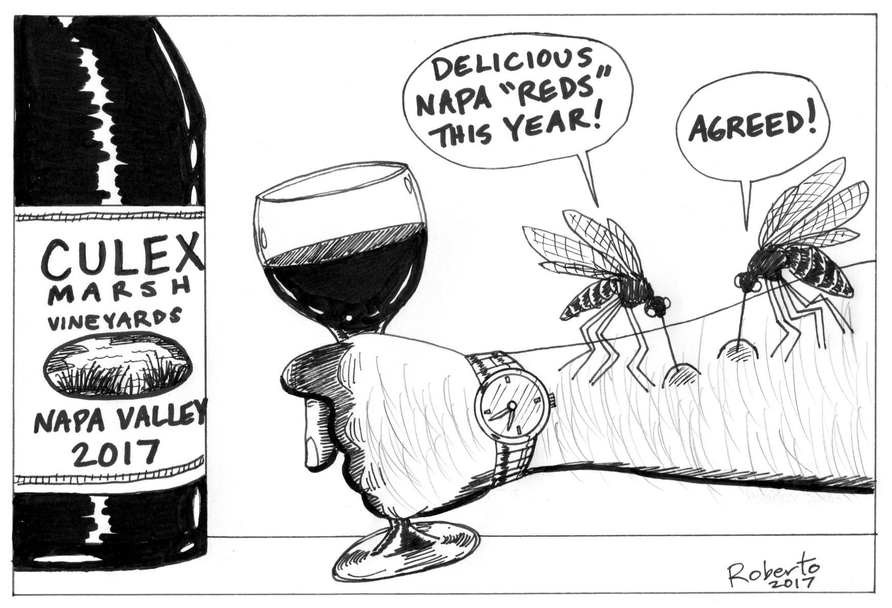 Roberto Tinoco Editorial Cartoon